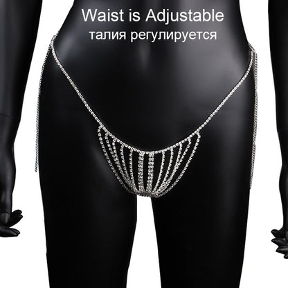Chain Crystal Thong