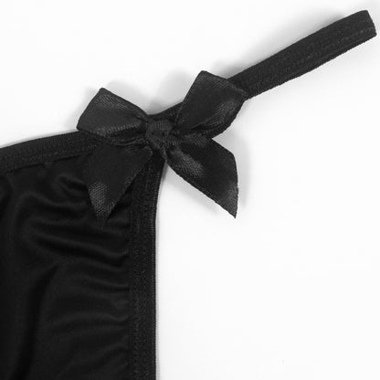 Metal Chain Hollow Out Low Rise Thong