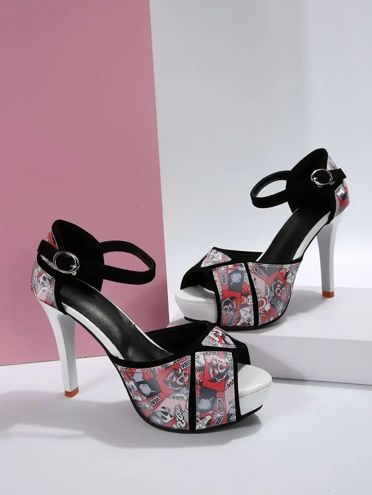 Fish Mouth High Heels
